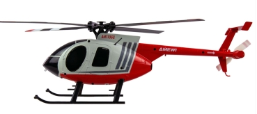 25354 Hughes MD500 Helikopter Militär 4-Kanal 6G RTF Zivil